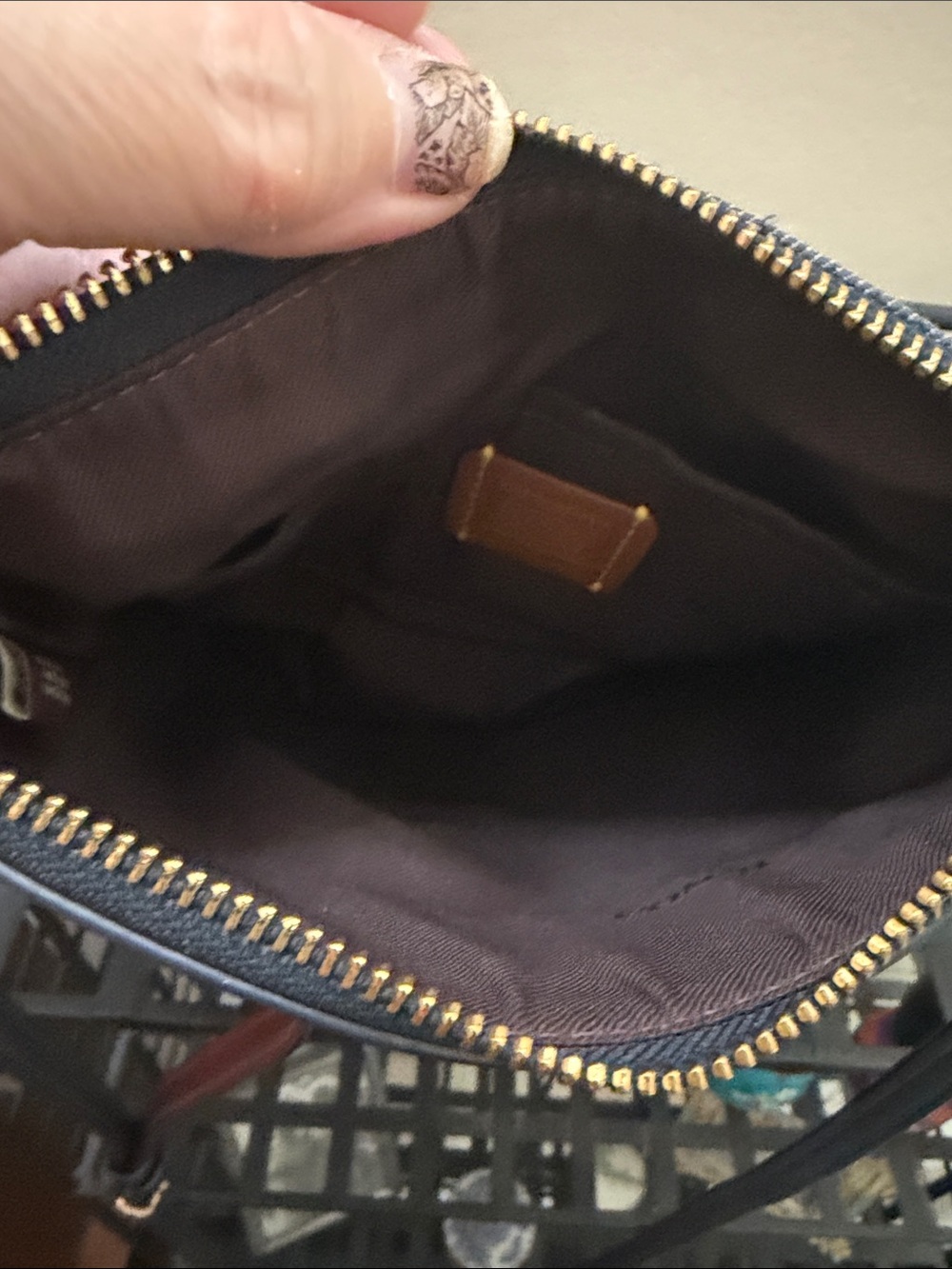Coach Kitt Jacquard (Denim) Crossbody - Picture 7 of 7